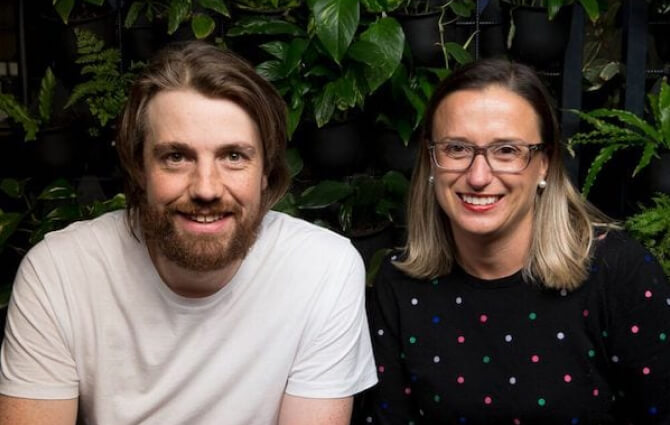 Photo of Katherine McConnell and Mike Cannon-Brookes